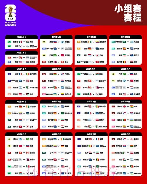 2026世界杯完整赛程查询指南